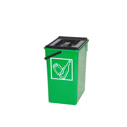 Cubo online verde reciclaje