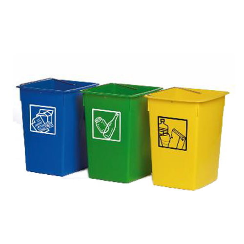 CUBO RECICLAJE EN COLORES 26LT