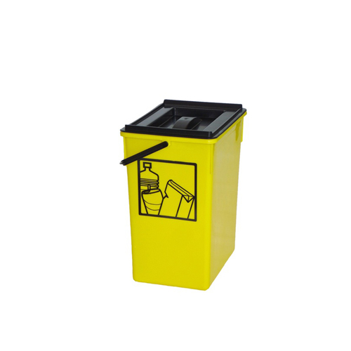 CUBO RECICLAR 15L AMARILLO 