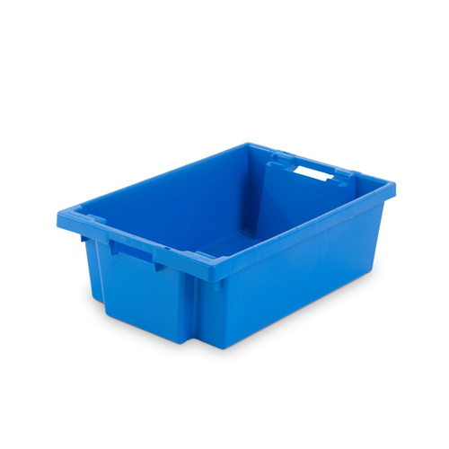 CUBETA 35L AZUL CERRADA 600x400x200mm