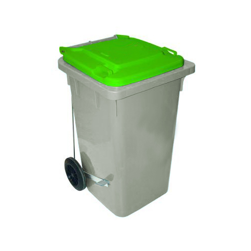 CONTENEDOR DE  BASURA 80 L 2 RUEDAS Y PEDAL