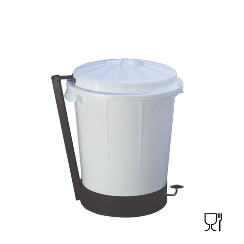 CUBO GOLIAT 50L NEGRO/BLANCO CON PEDAL 