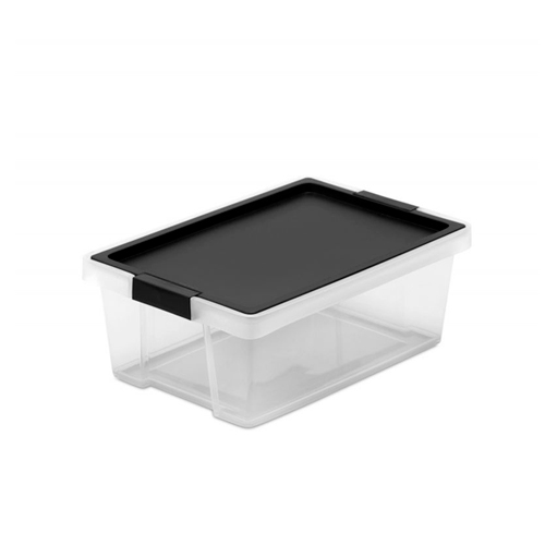 CAJA 7L MULTIUSOS TAPA NEGRA