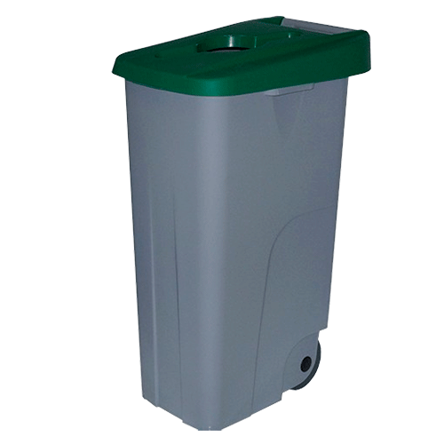 RECICLONTENEDOR 110L RUEDAS / ENCAJABLE