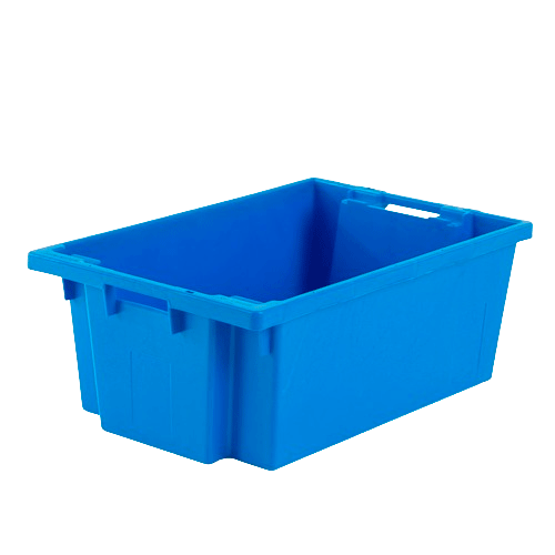 CUBETA 50L AZUL CERRADA 600x400x300mm