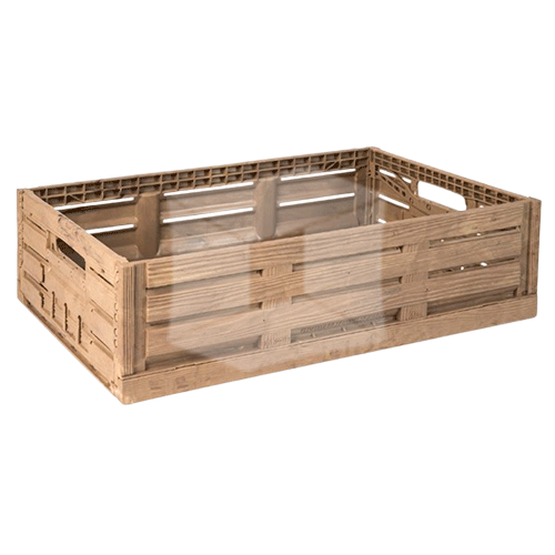 CUBETA PLEGABLE DE PLÁSTICO MADERA 33L
