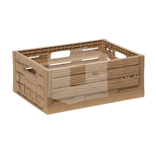 CUBETA PLEGABLE DE PLÁSTICO MADERA 10L