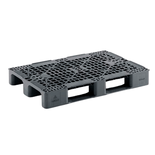 PALET PLÁSTICO ENDURE REJADO 2 PATINES 1200x800x150