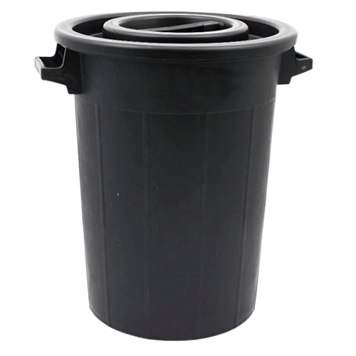 CUBO DE BASURA 100L CON TAPA  53x63