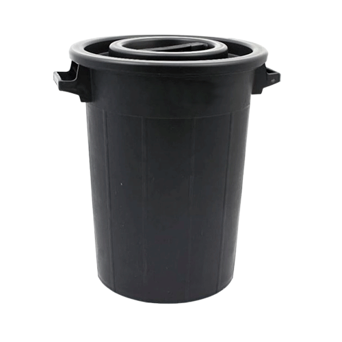 CUBO DE BASURA 75L CON TAPA  44x63  