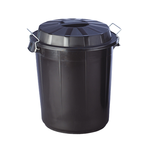 CUBO DE BASURA INDUSTRIAL 50L CON TAPA ENGANCHE METÁLICO 