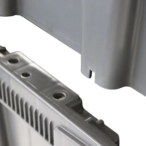 CUBETA 55L 600x400x340 CIERRE INGLES A/E 180º GRIS