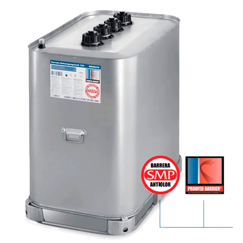 DEPÓSITO COMBUSTIBLE ACERO/PLÁSTICO 700L  CON PALET