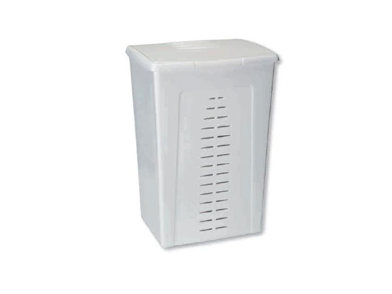 CUBO PONGOTODO 70L CALADO TAPA ABATIBLE BLANCO 