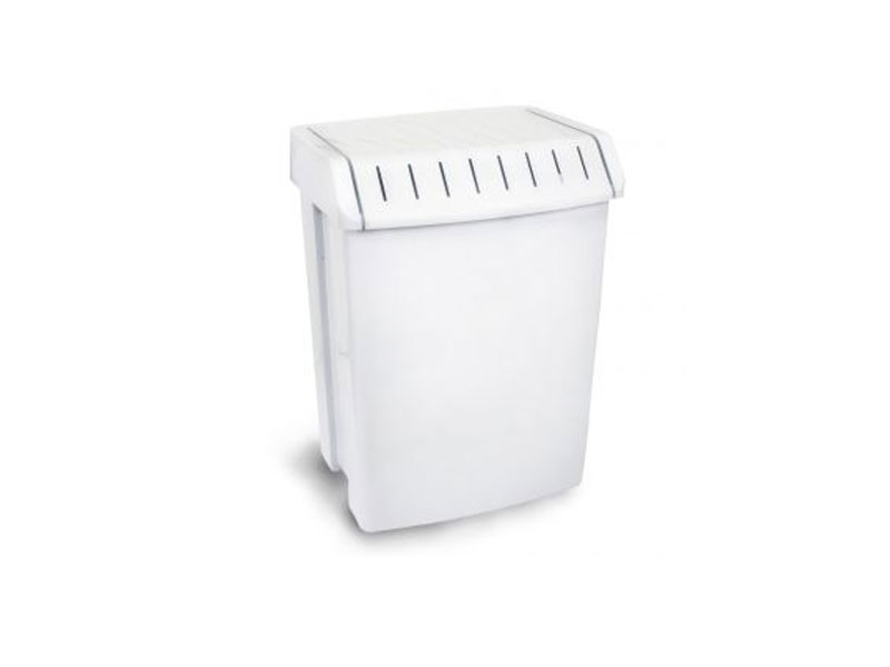 CUBO PONGOTODO 49L CALADO TAPA ABATIBLE BLANCO 