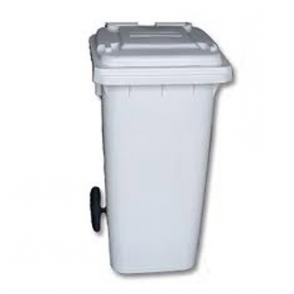 CONTENEDOR DE BASURA 120L  2 RUEDAS BLANCO  