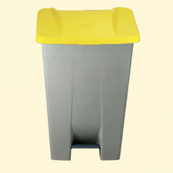 CUBO BASURA AMARILLO SELECTIVO 120L CON PEDAL